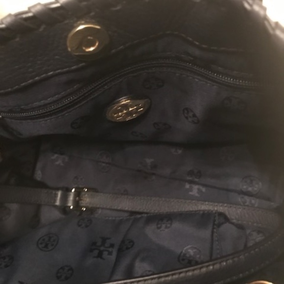 Tory Burch Marion Small Striped East-West Tote - Picture 3 of 3